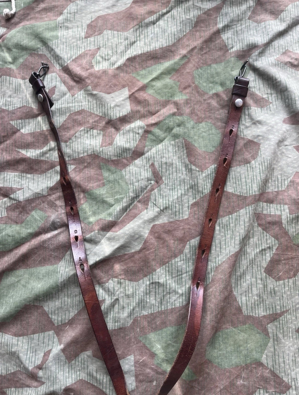 Interwar/WW2 Swiss army y straps webbing suspenders belt ammo uniform soldier