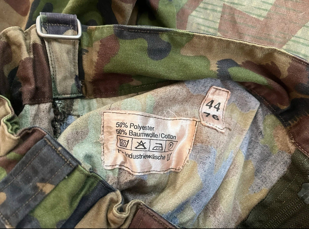 Modern Swiss army field combat uniform pants jacket taz 90 camo soldier