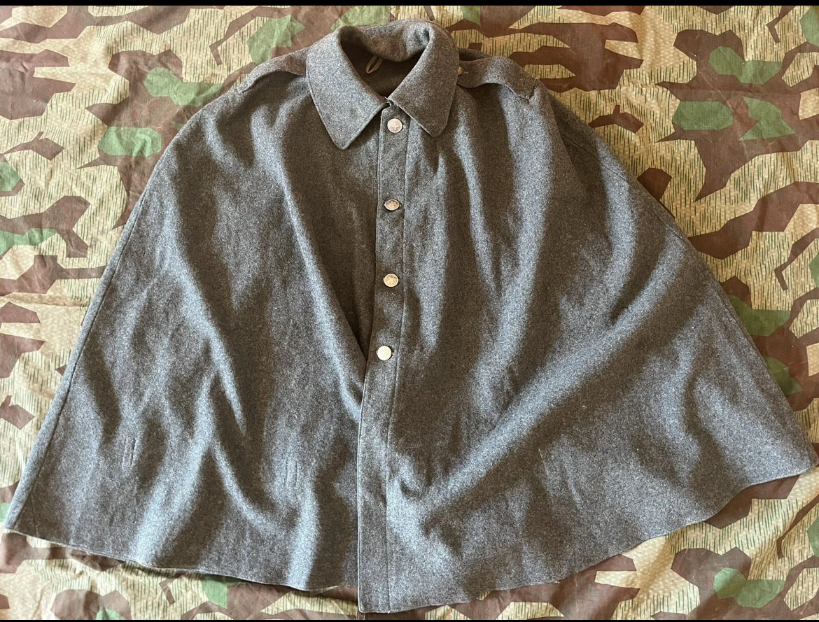 Interwar/WW2 Swiss army bicycle troops cyclist cavalry rider jacket cape mantel coat uniform soldier ord. 26 early war