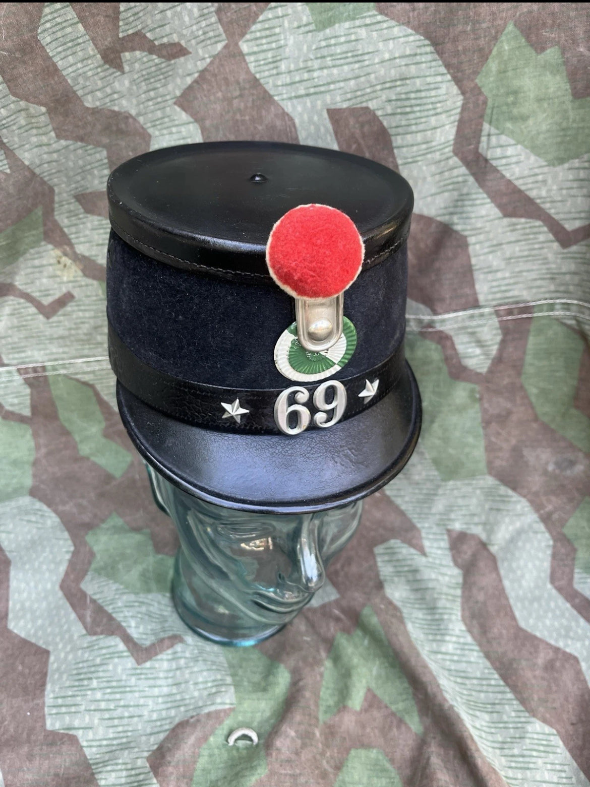 19th century Swiss army tschako shako schako hat cap uniform soldier