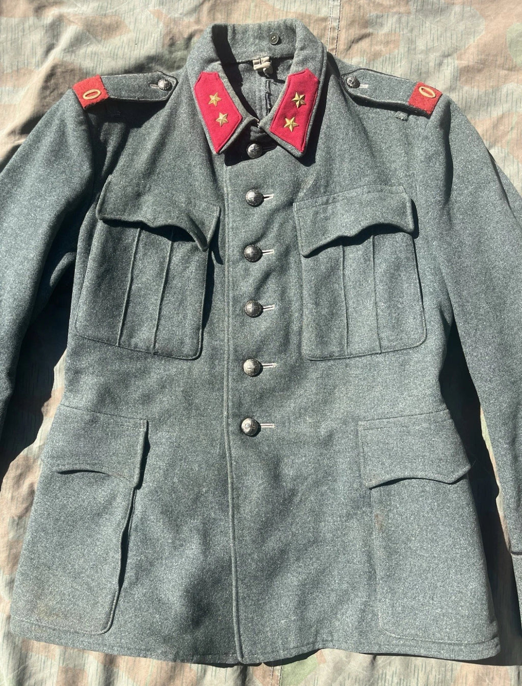 WW2 Swiss army artillery first lieutenant officer jacket uniform ord.40 mid to late war