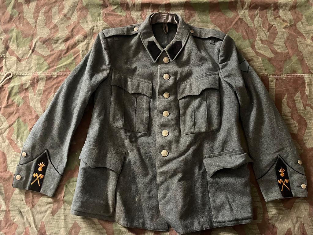 WW2 Swiss army sappers engineers troops jacket soldier uniform mid to late war ord.40