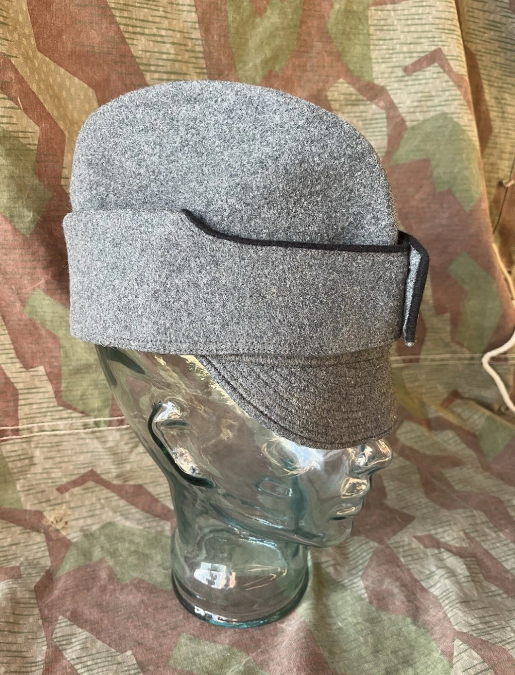 Very rare ww2 Swiss army side cap with visor hat mountain troops uniform ord.26 early war