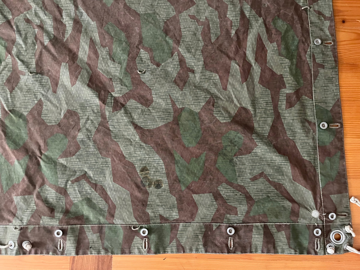 WW2 Swiss army tent half canvas field cover camo model 1906/33