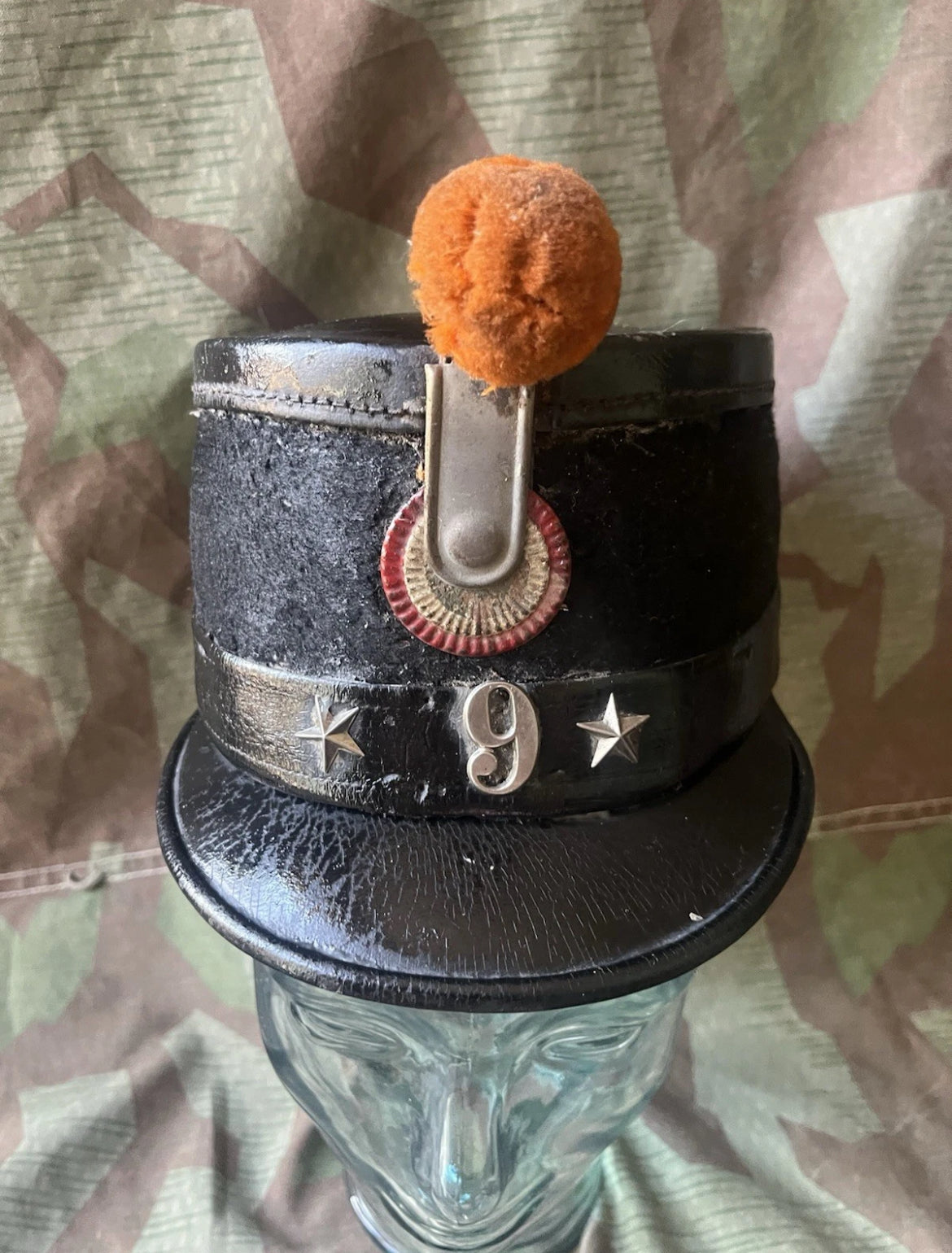 19th century/ww1 Swiss army tschako shako schako cap hat infantry rifleman soldier uniform