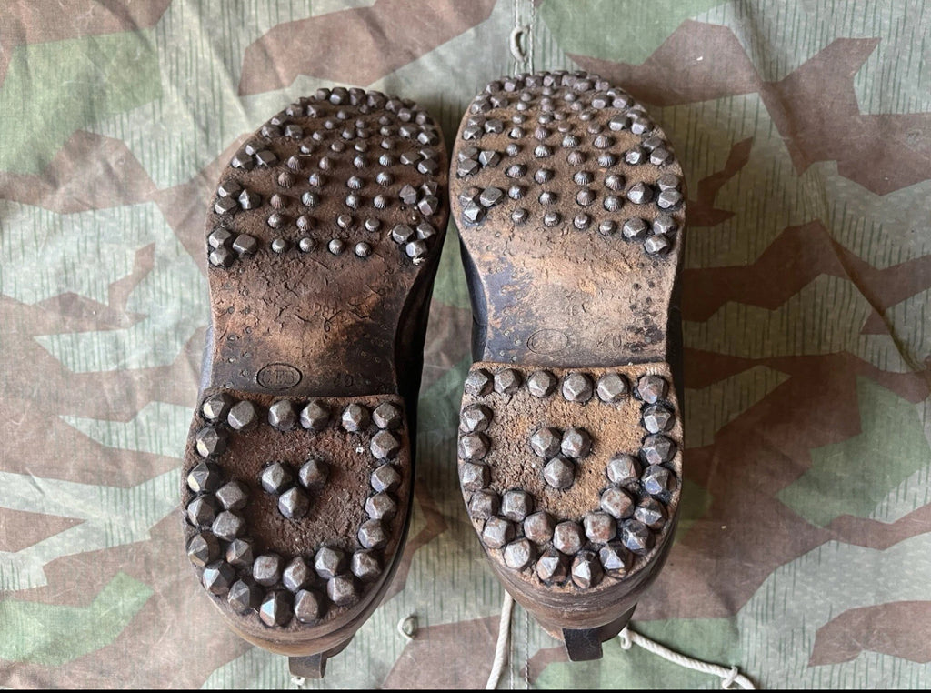 WW1/interwar/WW2 swiss army leather shoes nails boots eu size 43/44