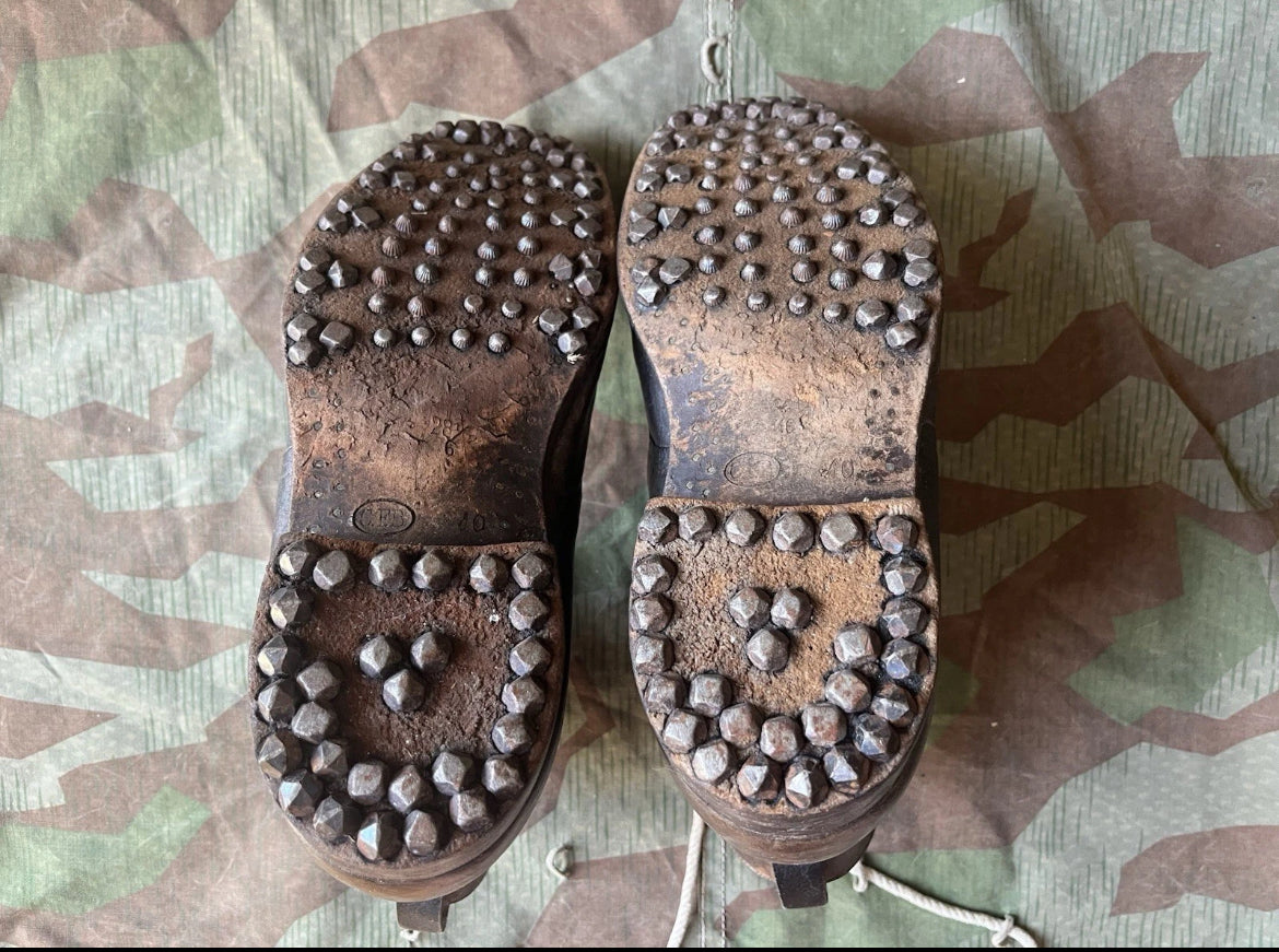 WW1/interwar/WW2 swiss army leather shoes nails boots eu size 43/44