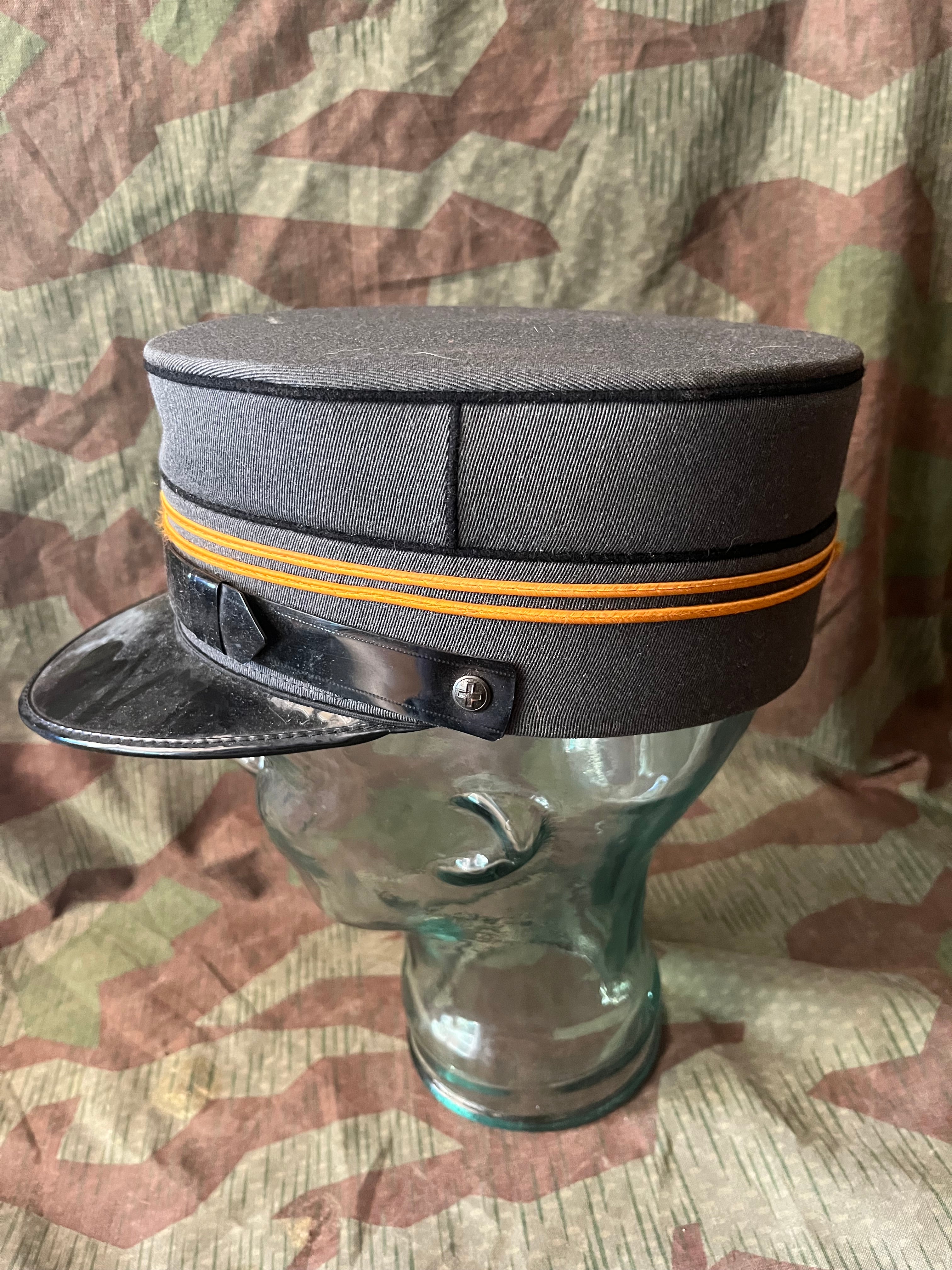 Cold War Swiss army first major lieutenant officer visor cap hat kepi uniform ord.1949