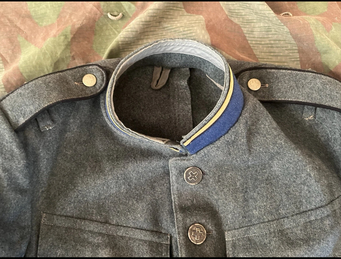 Interwar/WW2 Swiss army mountain medical troops medics jacket sergeant NCO ord.26 uniform early war