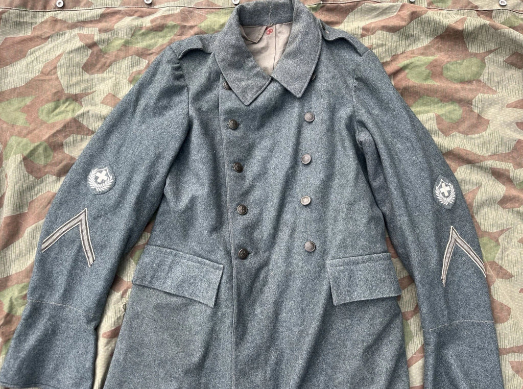 Interwar/WW2 Swiss army coat great coat uniform sergeant NCO ord.26 early war