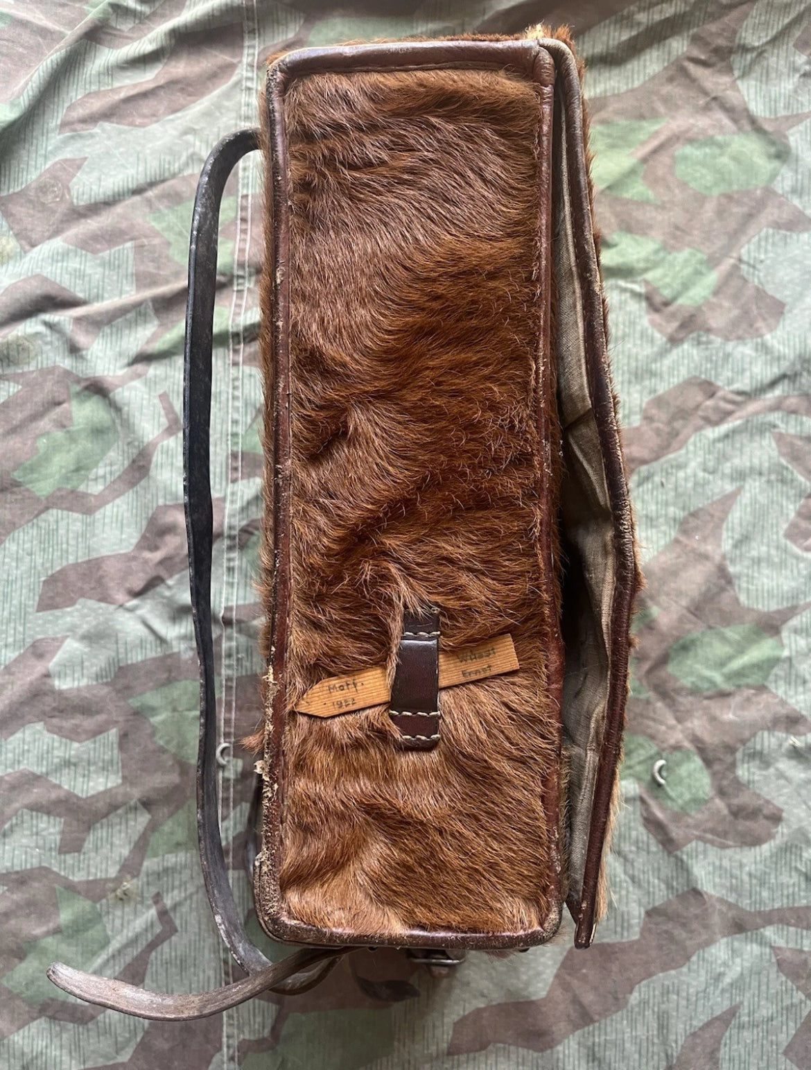 WW1/interwar/WW2 Swiss army backpack artillery model square haversack uniform soldier
