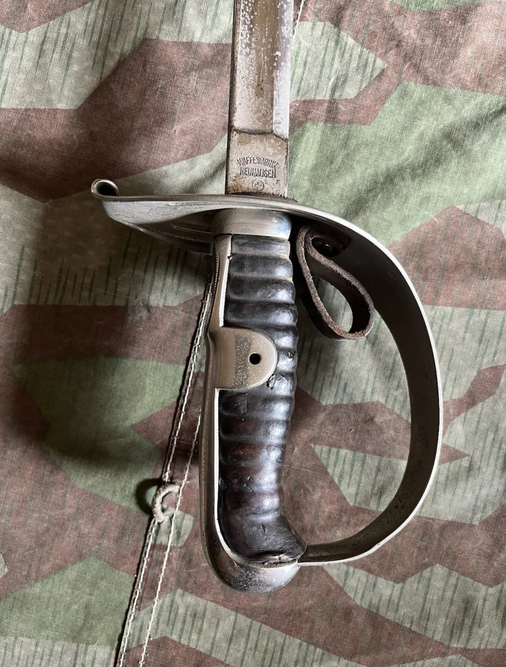 WW1/interwar/WW2 Swiss army cavalry rider sword blade saber with case uniform soldier
