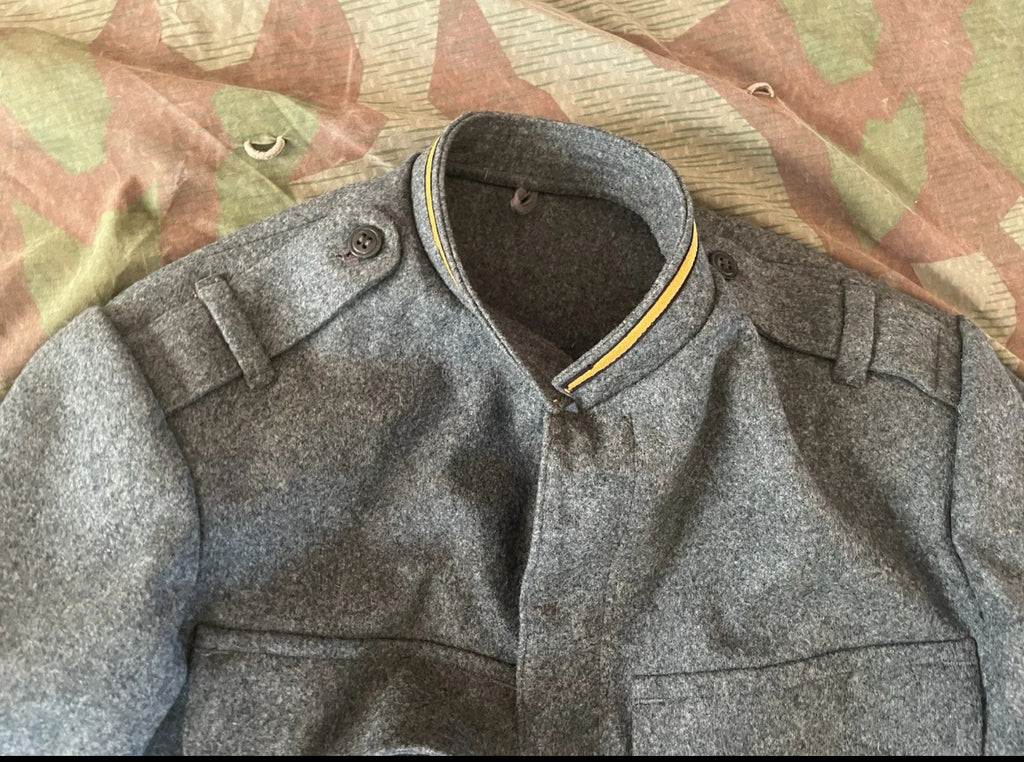 Really rare interwar/ WW2 Swiss army field jacket uniform maneuvers sergeant NCO ord.26 early war