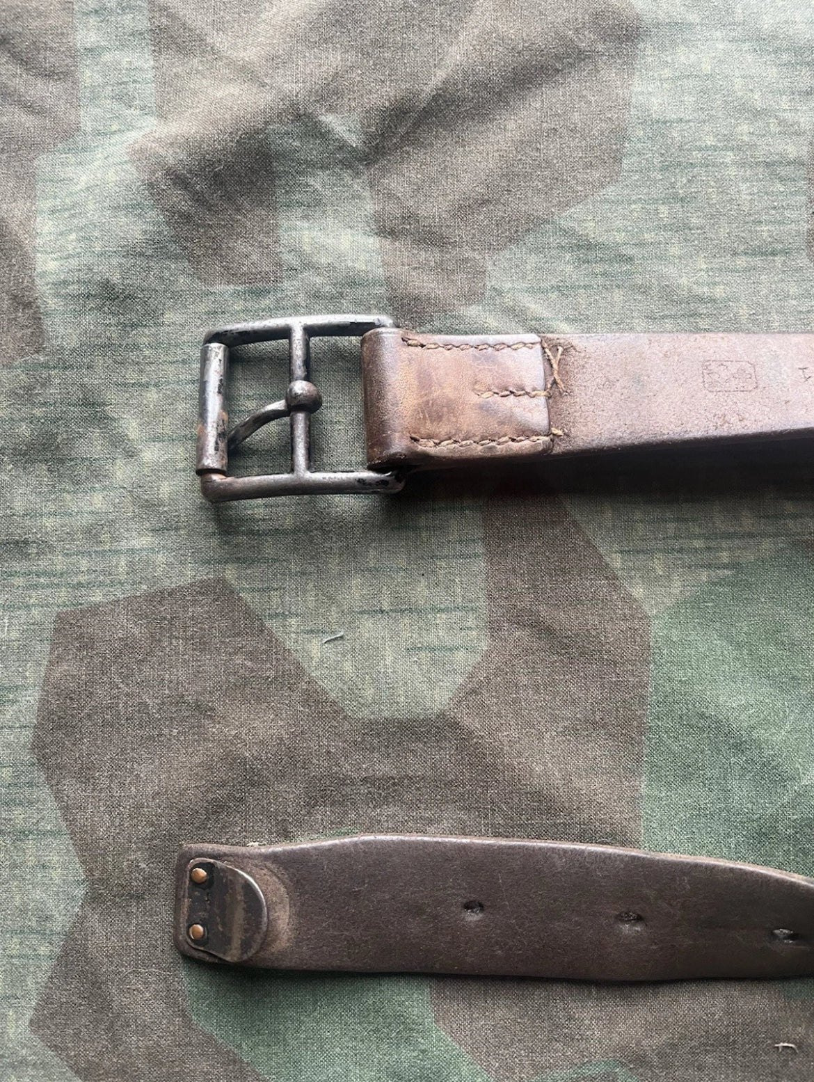 WW1/interwar/WW2 Swiss army infantry all troops leather belt gear uniform soldier