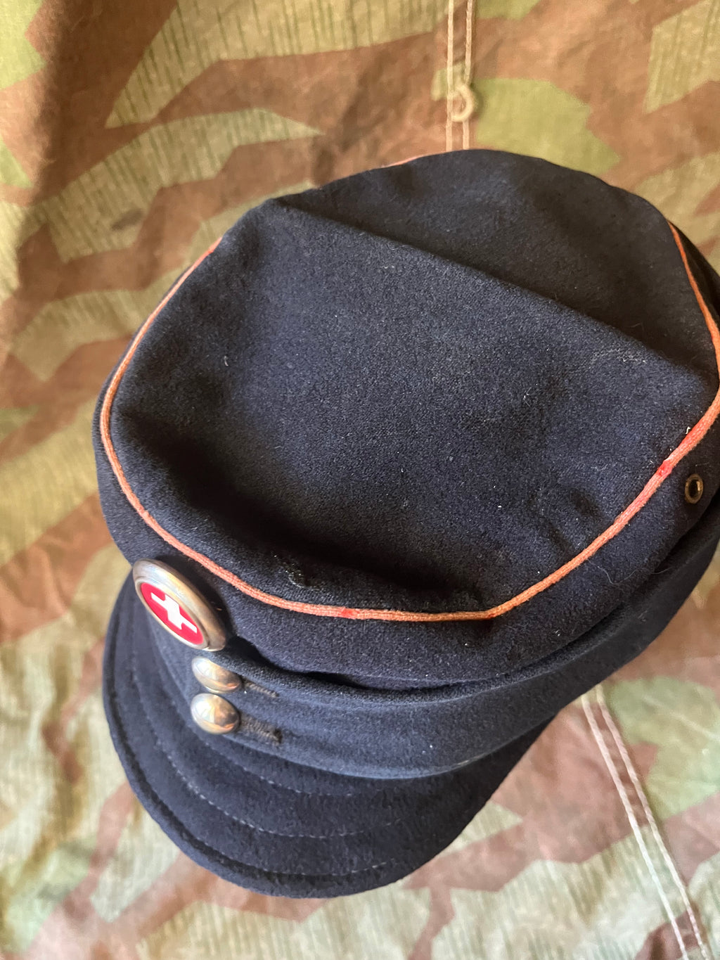 WW1/ interwar Swiss army field cap hat infantry rifleman maneuvers uniform soldier ord.1898