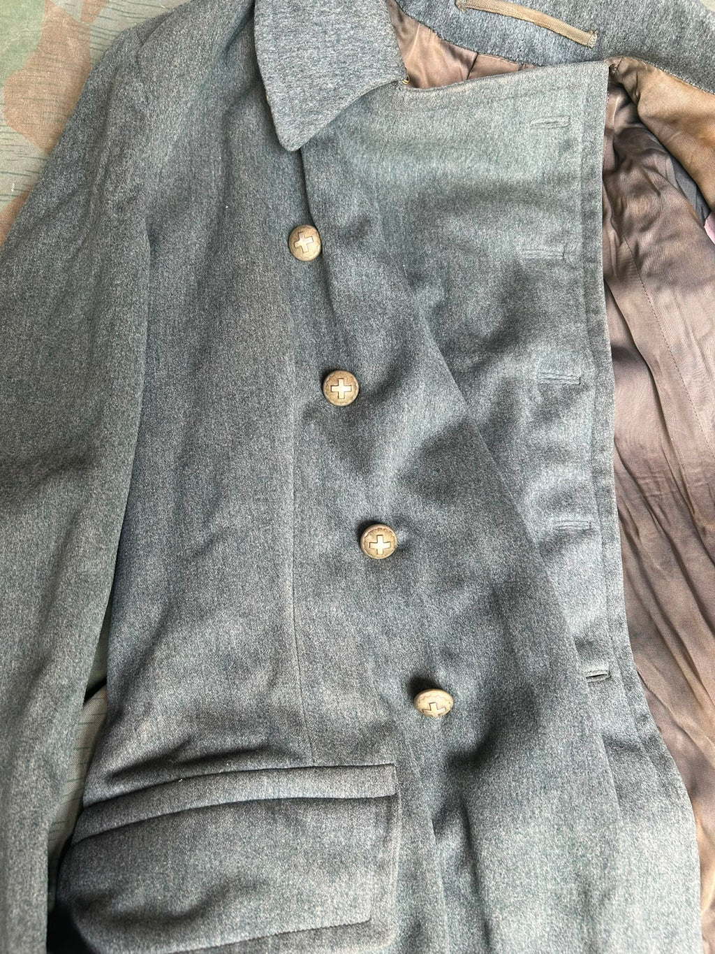 Interwar/WW2 Swiss army officer coat great coat uniform ord.26 early war