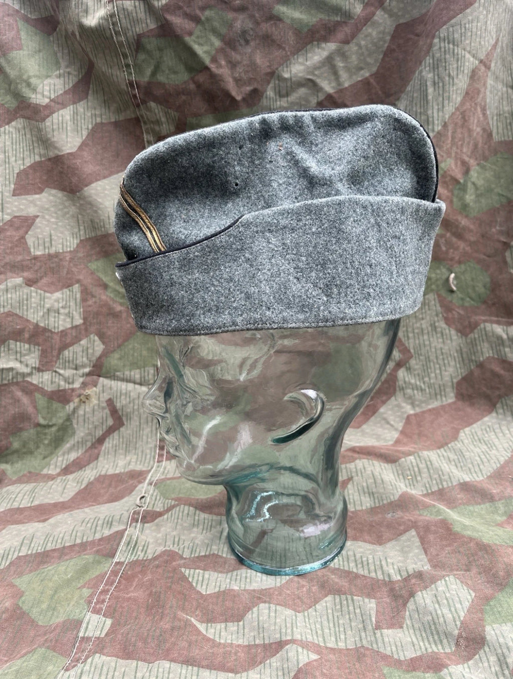 Interwar/WW2 Swiss army officer first lieutenant side cap hat uniform ord.26