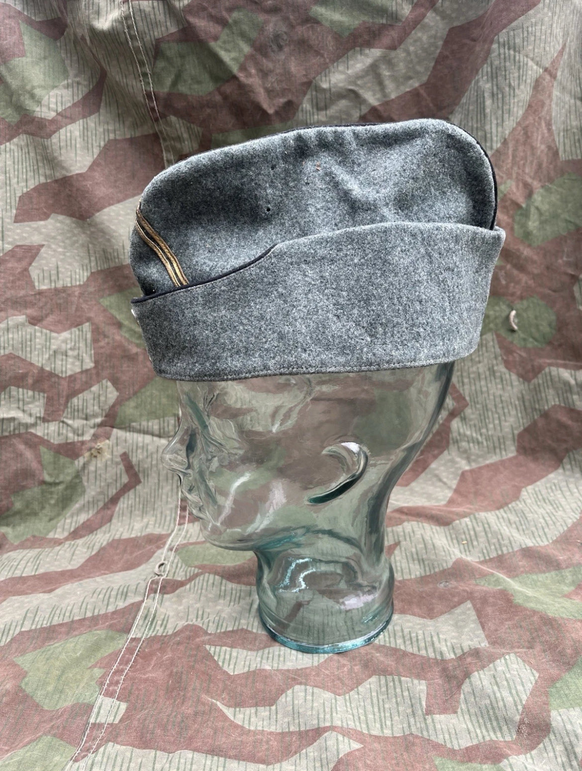 Interwar/WW2 Swiss army officer first lieutenant side cap hat uniform ord.26