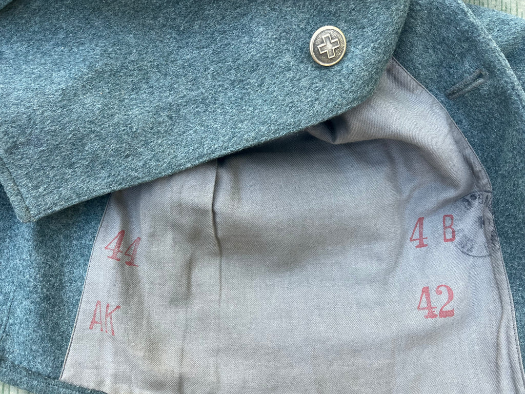 Rare interwar/WW2 Swiss army carabiner elite infantry jacket uniform jacket ord.26 early war