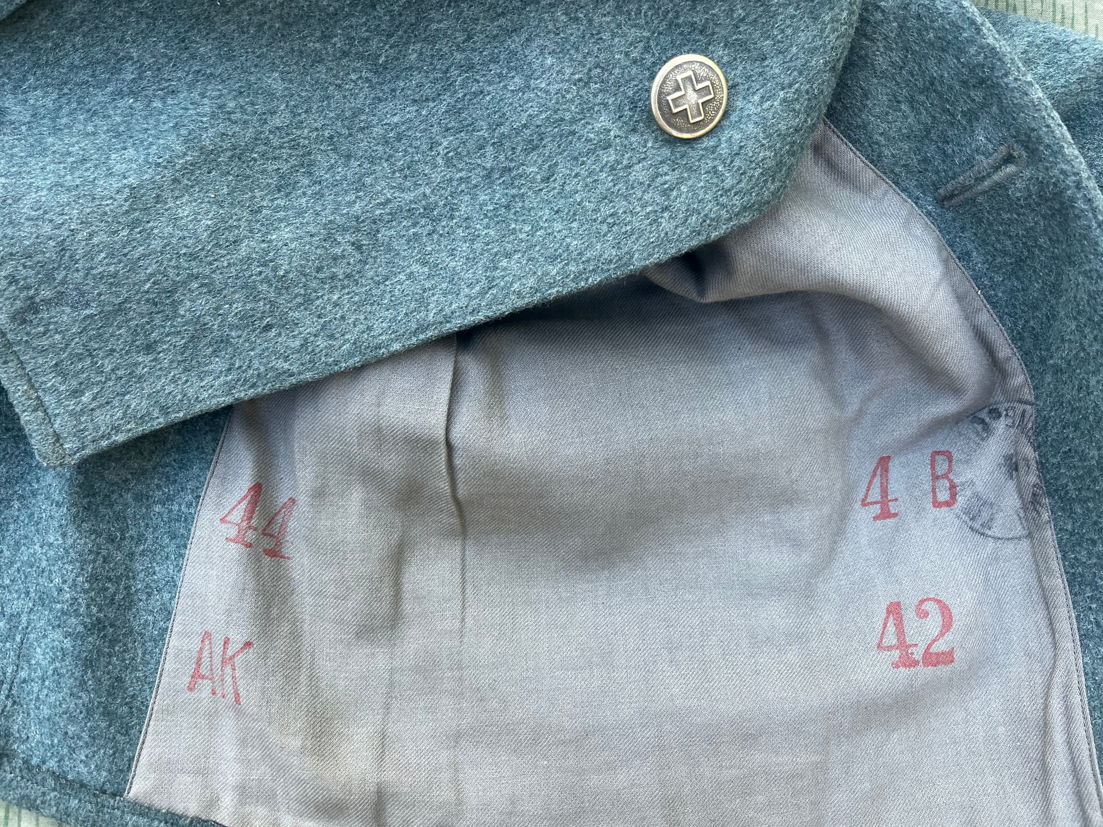 Rare interwar/WW2 Swiss army carabiner elite infantry jacket uniform jacket ord.26 early war