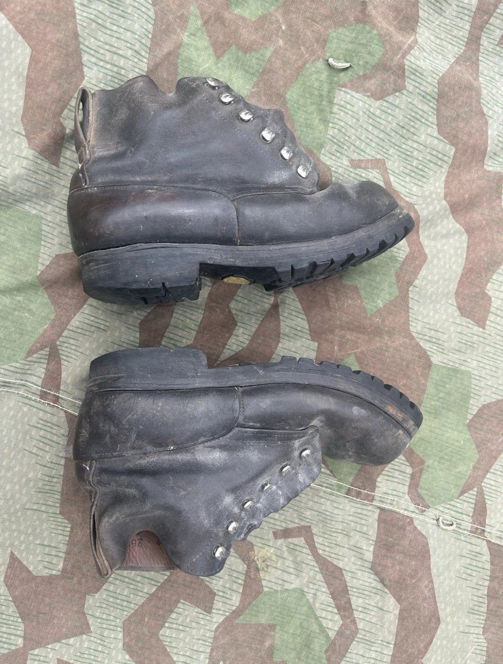 Cold War Swiss army shoes boots leather uniform soldier