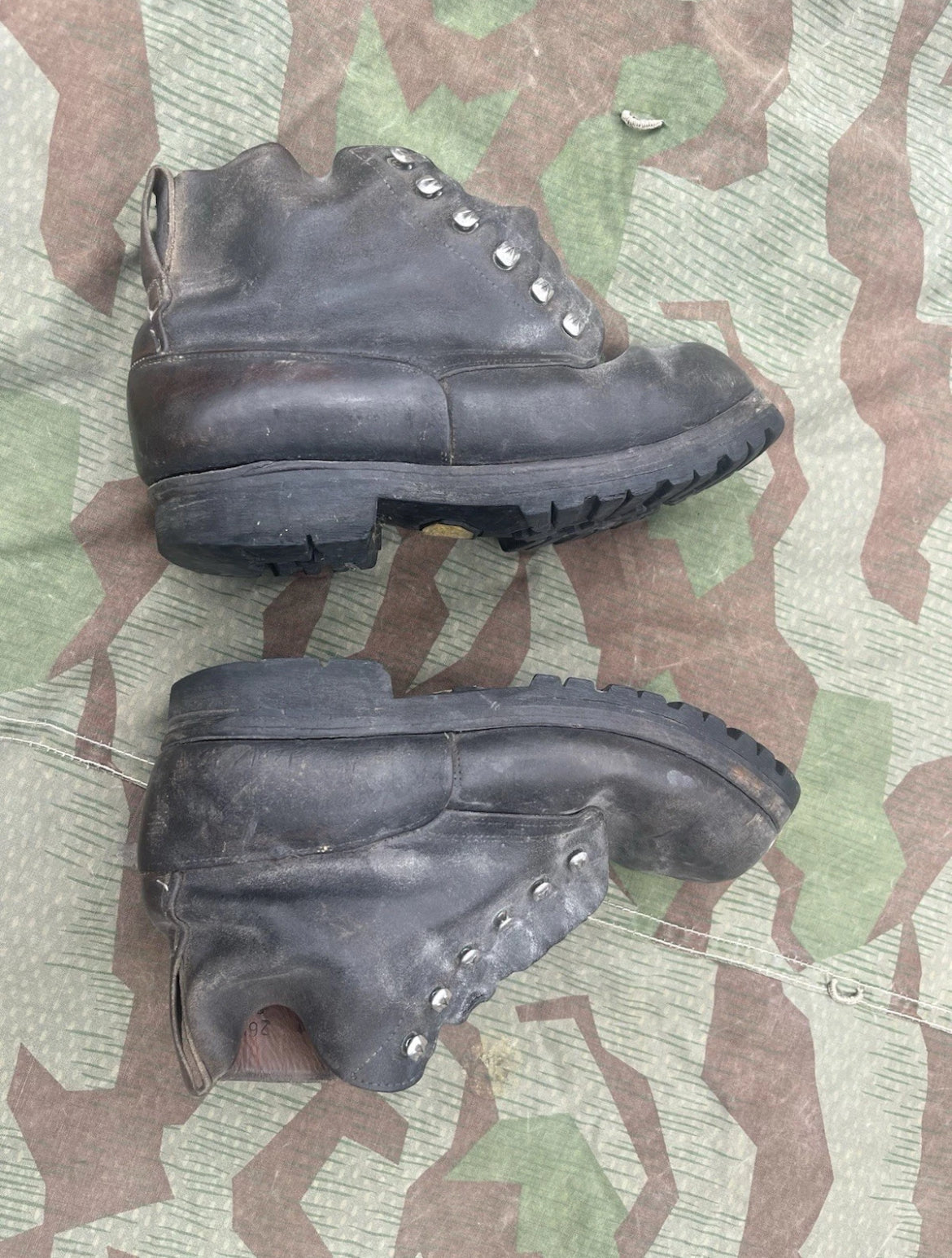 Cold War Swiss army shoes boots leather uniform soldier
