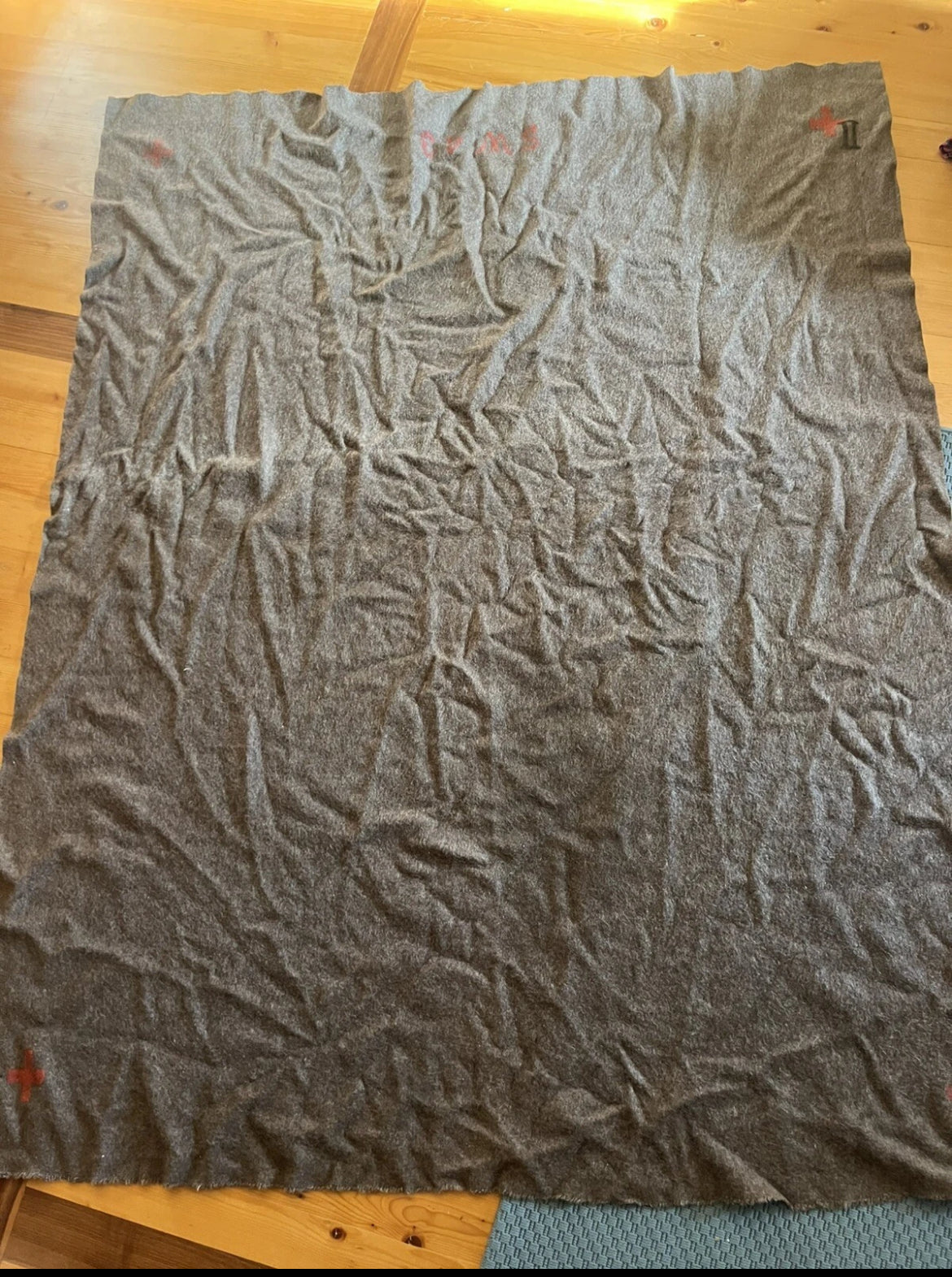 WW2 Swiss army blanket wool cover uniform soldier