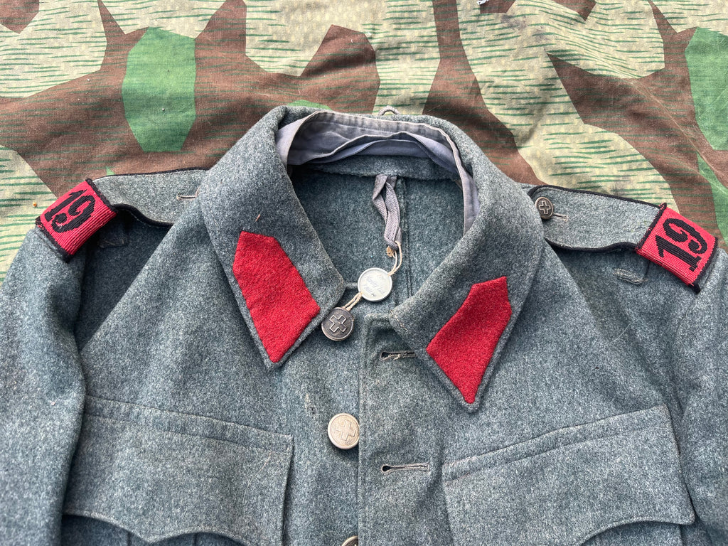 WW2 Swiss army artillery jacket uniform soldier ord.40 mid to late war tunic