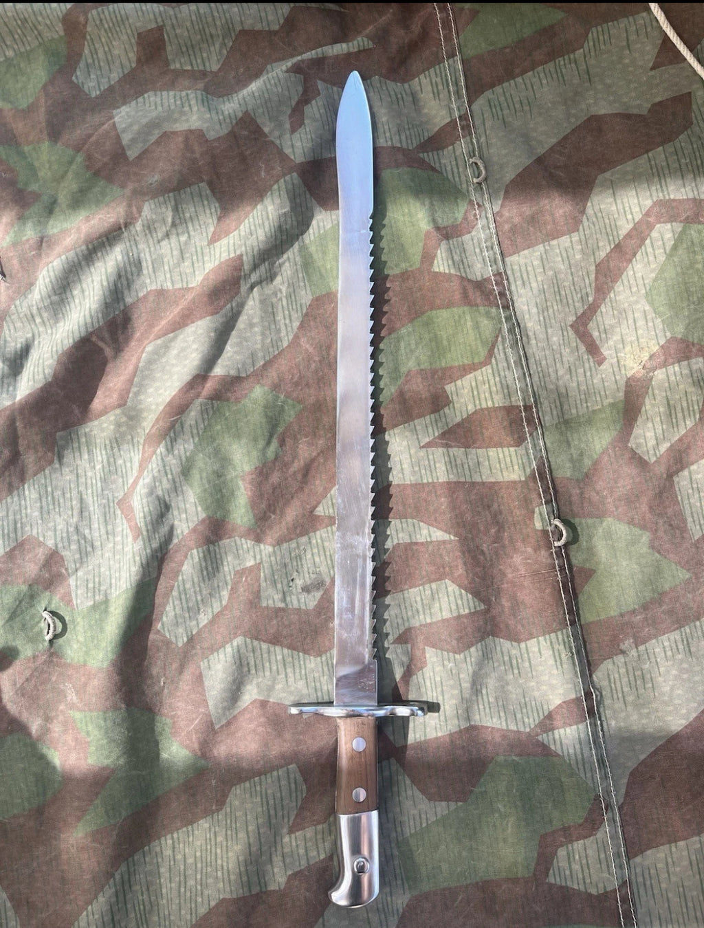 WW1/interwar/WW2 Swiss army long saw bayonet blade artillery sappers model 1914 uniform soldier