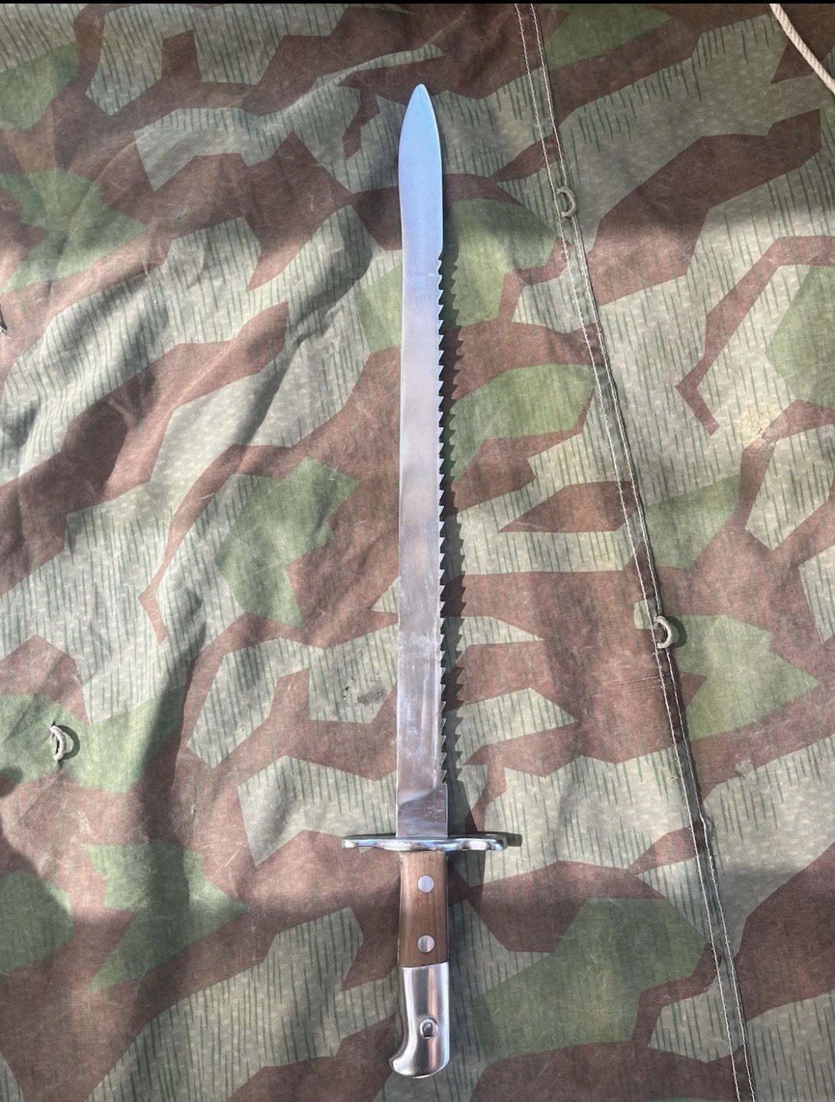 WW1/interwar/WW2 Swiss army long saw bayonet blade artillery sappers model 1914 uniform soldier