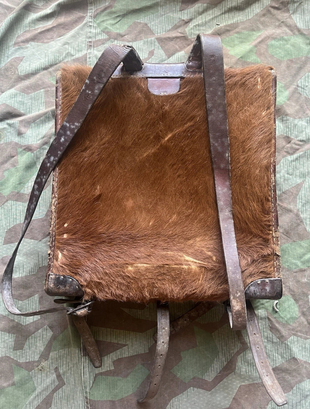 WW1/interwar/WW2 Swiss army backpack artillery model square haversack uniform soldier