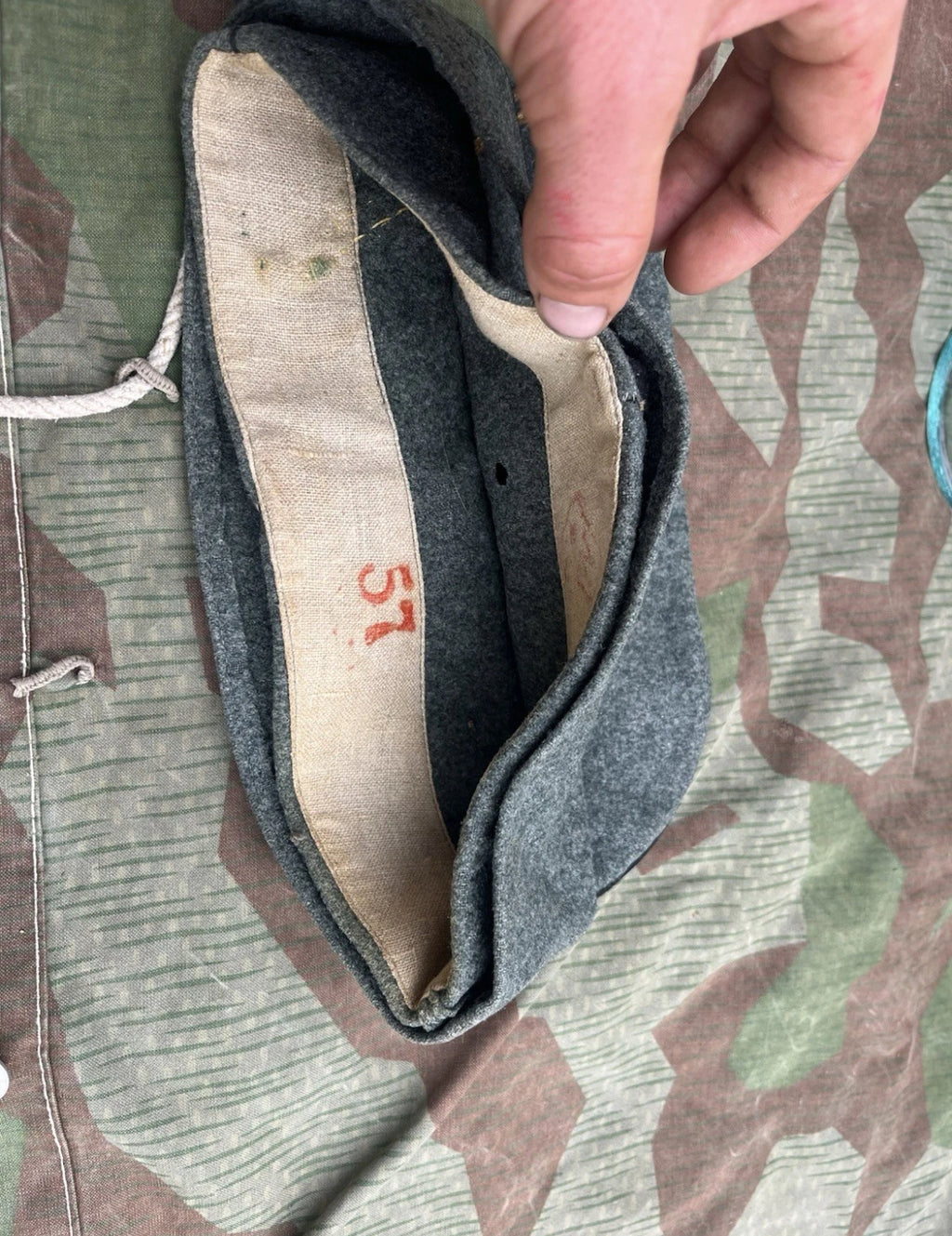 Interwar/WW2 Swiss army officer first lieutenant side cap hat uniform ord.26