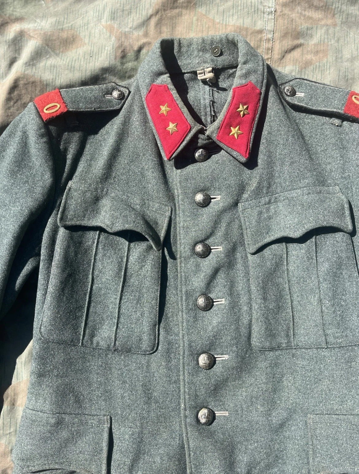 WW2 Swiss army artillery first lieutenant officer jacket uniform ord.40 mid to late war