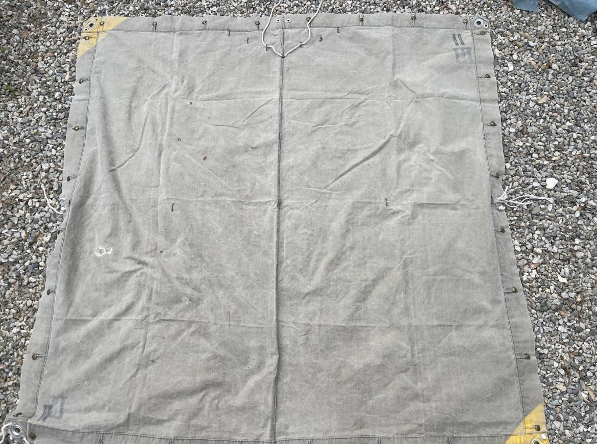 WW1/interwar/WW2 Swiss army canvas tent half field cover model 1906
