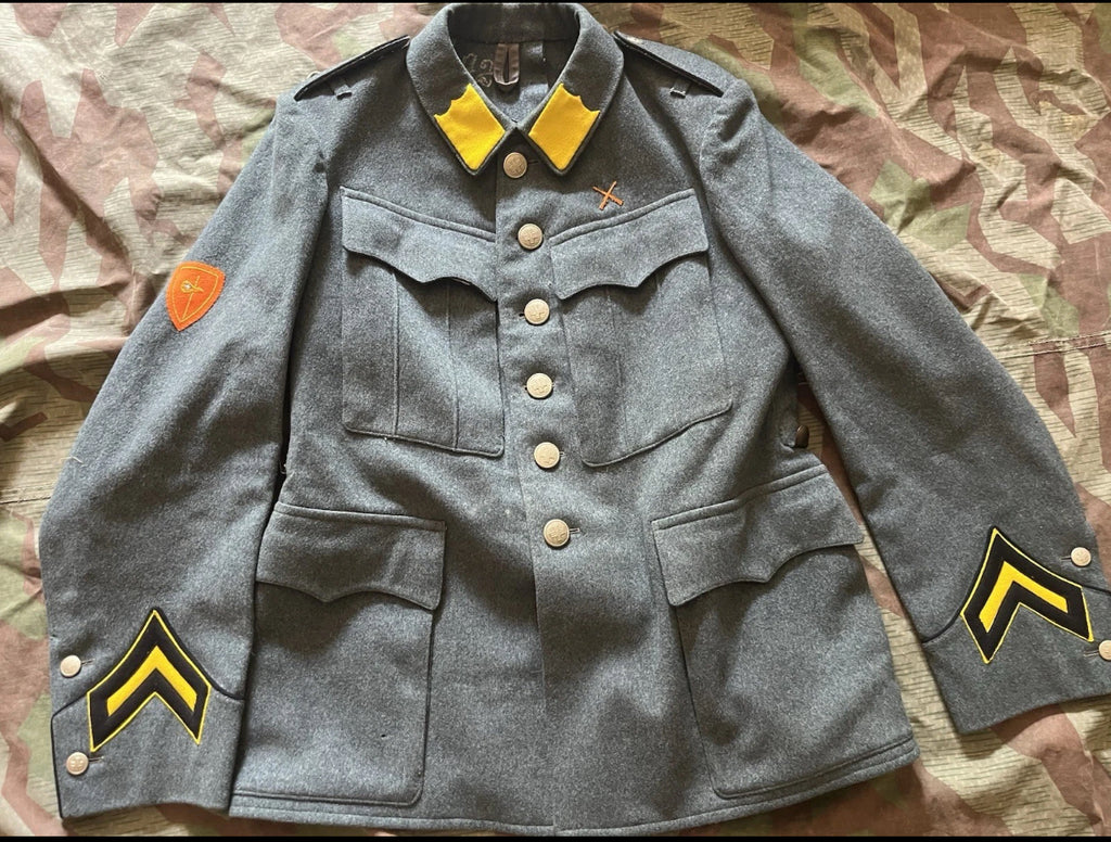 WW2 Swiss army bicycle troops rider cyclist jacket uniform soldier ord. 40 mid to late war