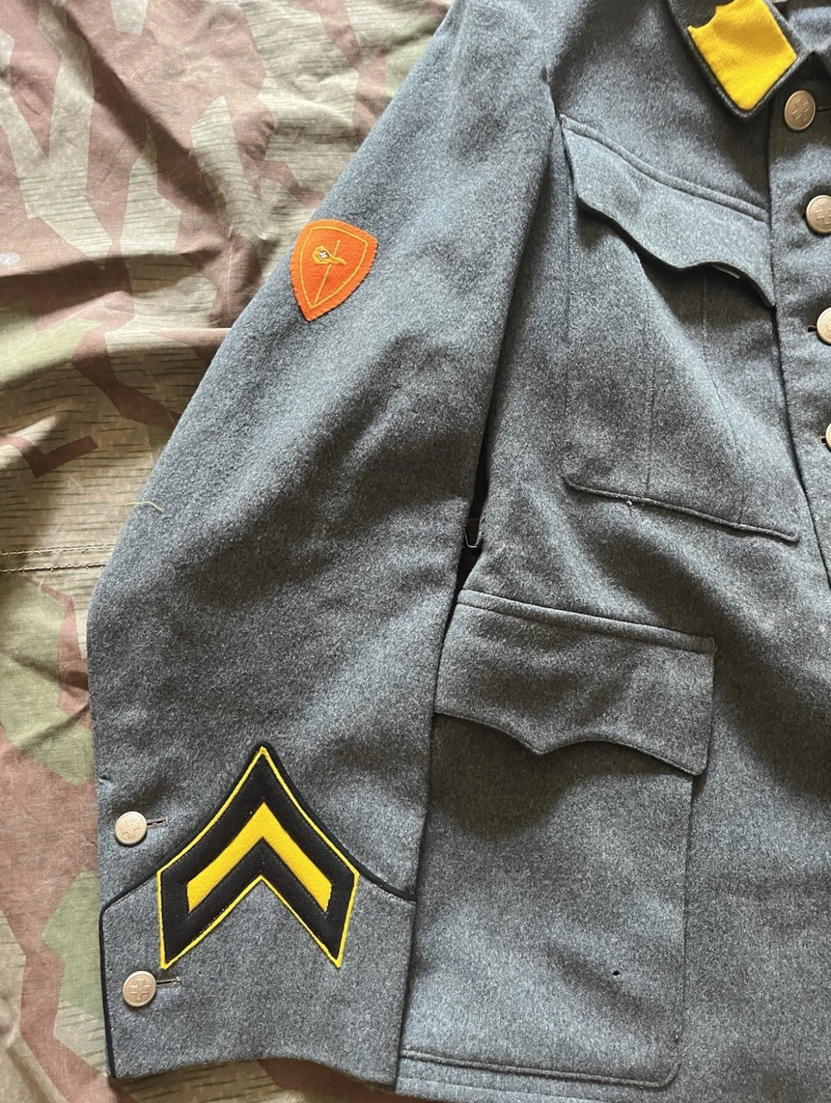 WW2 Swiss army bicycle troops rider cyclist jacket uniform soldier ord. 40 mid to late war