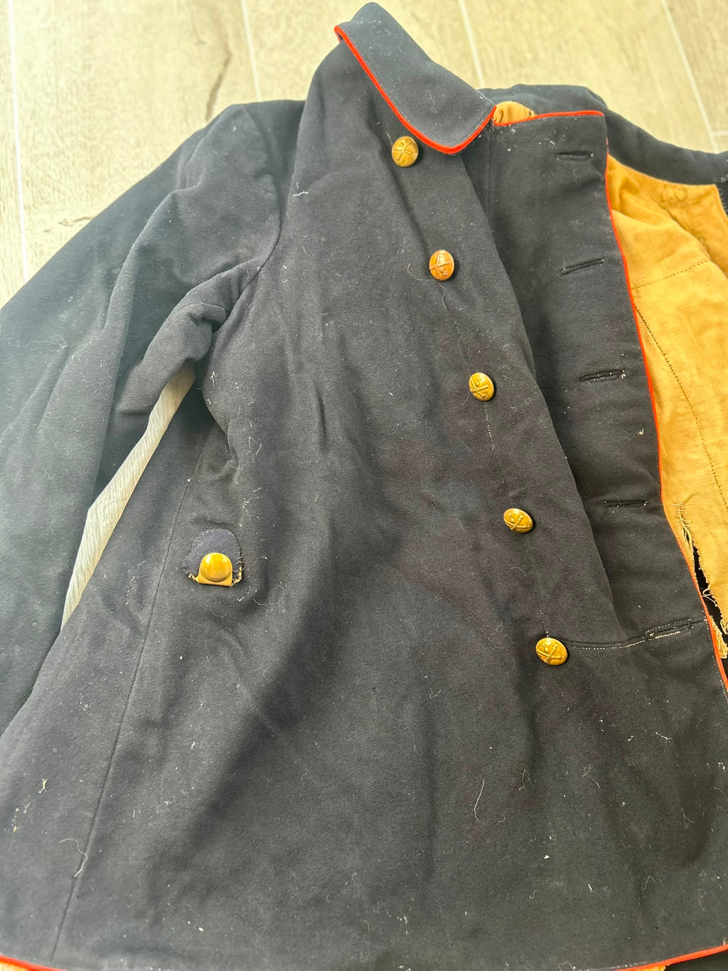 19th century ord.1875 Swiss army artillery jacket uniform soldier wool
