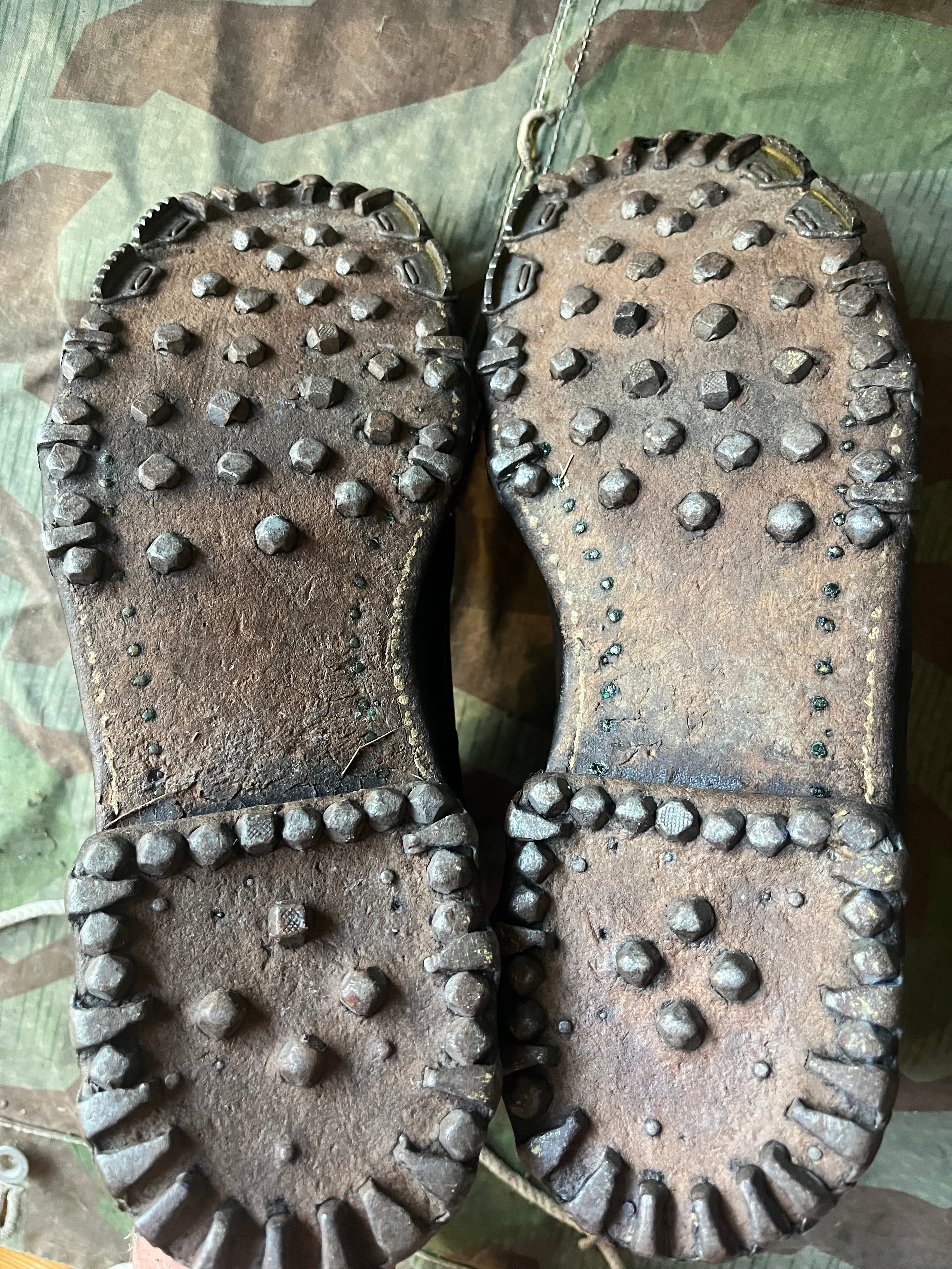 WW2 Swiss army snow mountain boots shoes fur overshoes uniform soldier