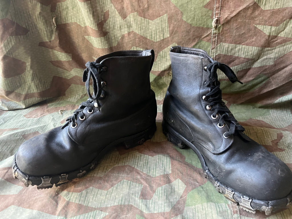 WW1/interwar/WW2 swiss army mountain troops tricouni leather shoes nails boots eu size 40/41