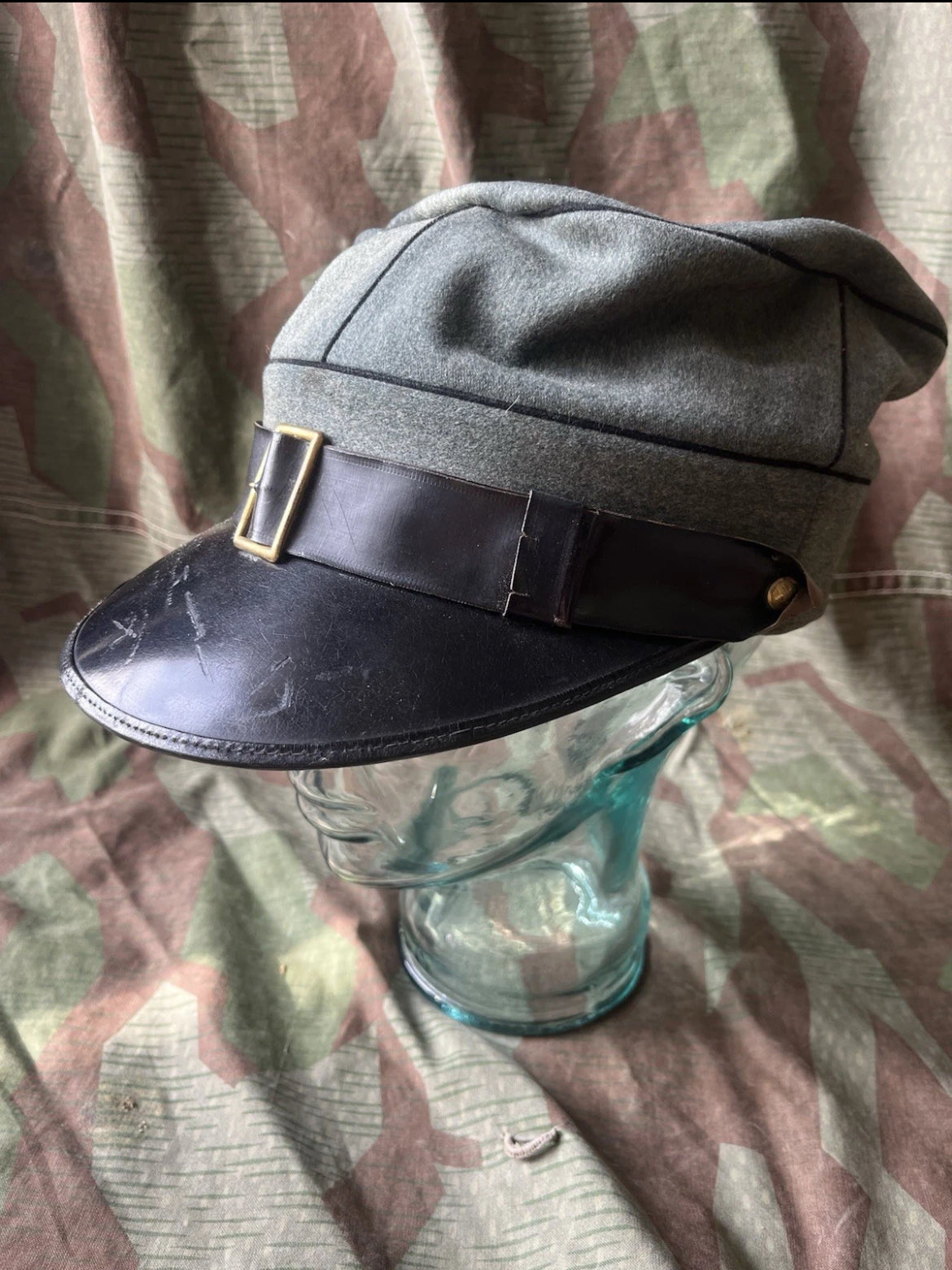 WW1/interwar/WW2 Swiss army NCO officer visor cap hat uniform ord.1917