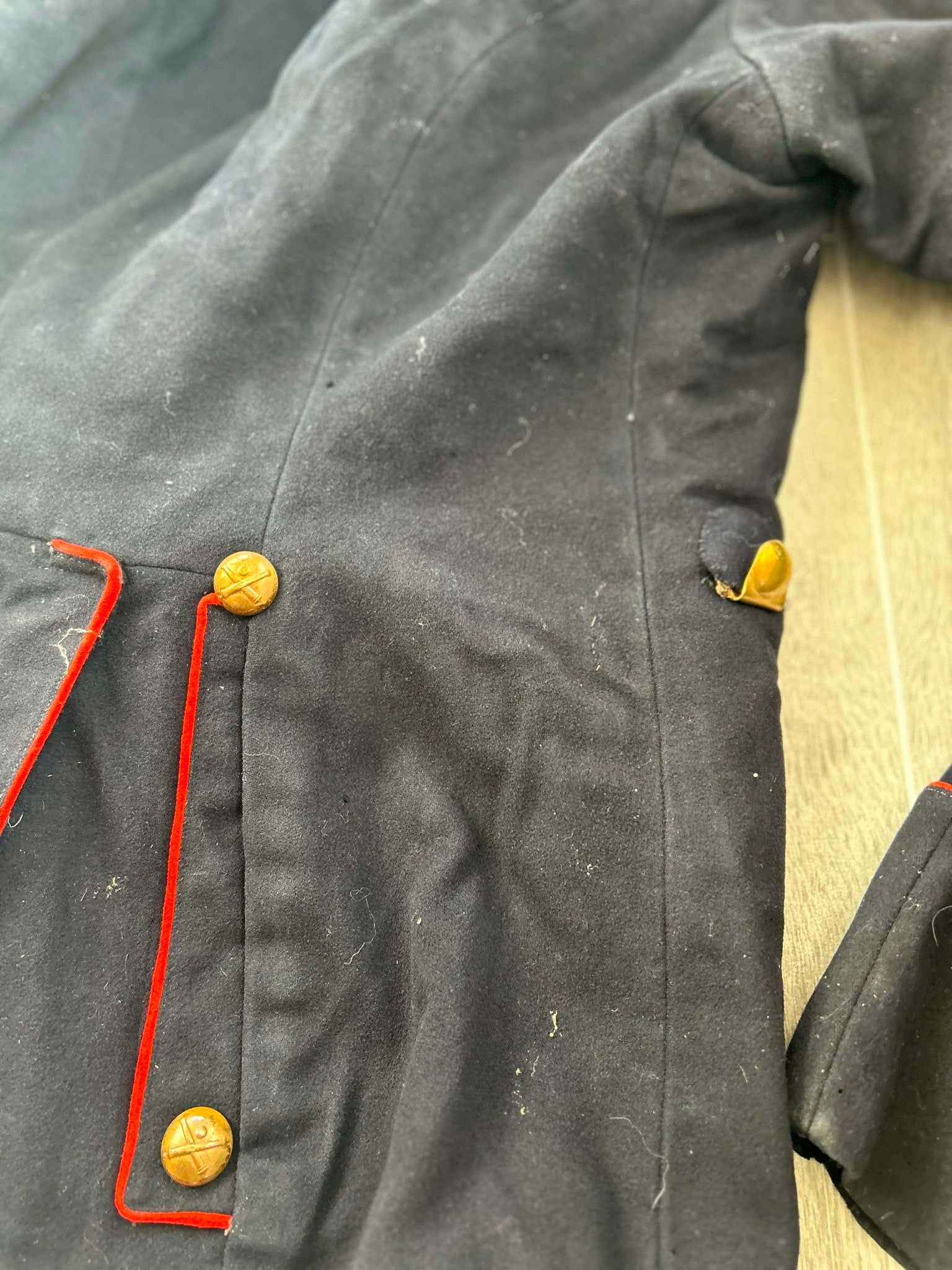 19th century ord.1875 Swiss army artillery jacket uniform soldier wool