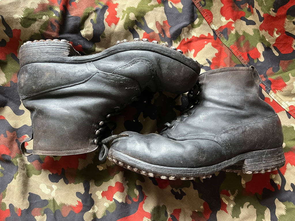 WW1/interwar/WW2 swiss army leather shoes nails boots eu size 42/43