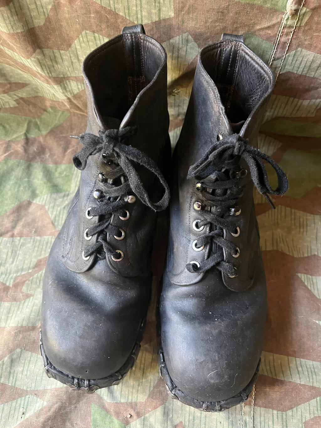 WW1/interwar/WW2 swiss army mountain troops tricouni leather shoes nails boots eu size 40/41