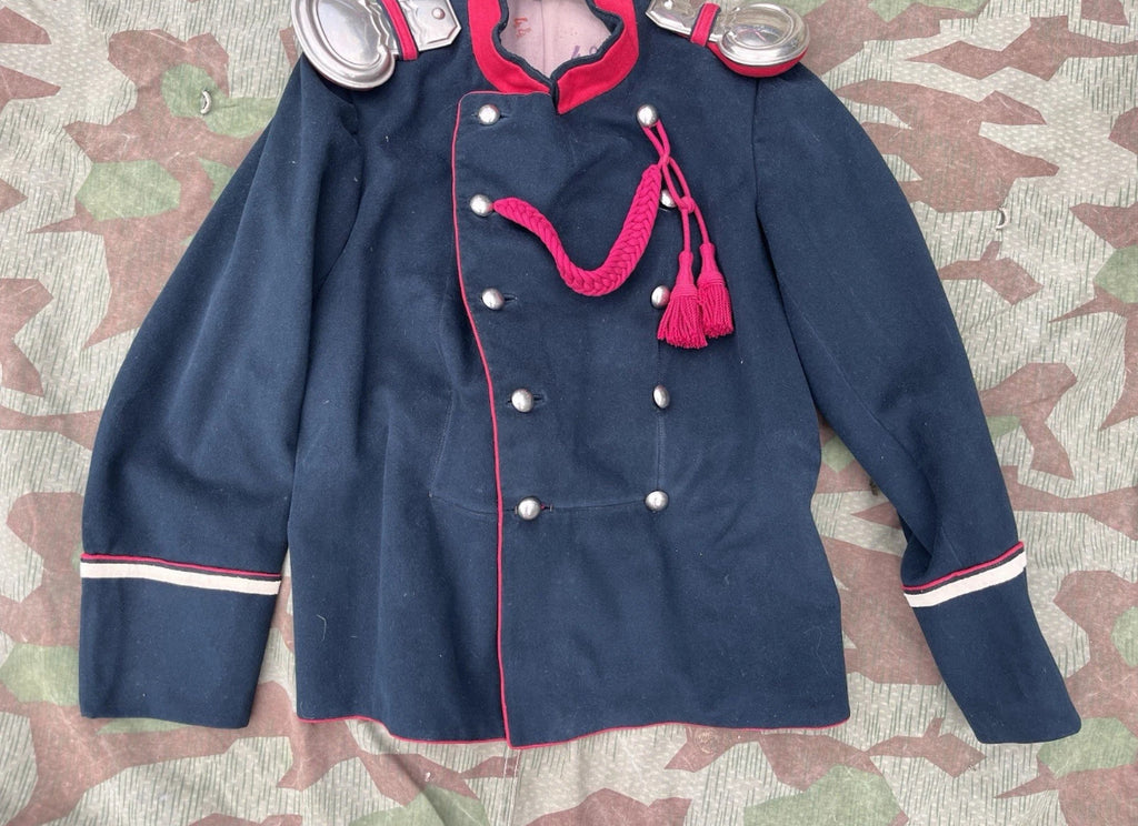 WW1 Swiss army cavalry uniform soldier jacket and hat tschako rider ord.1898