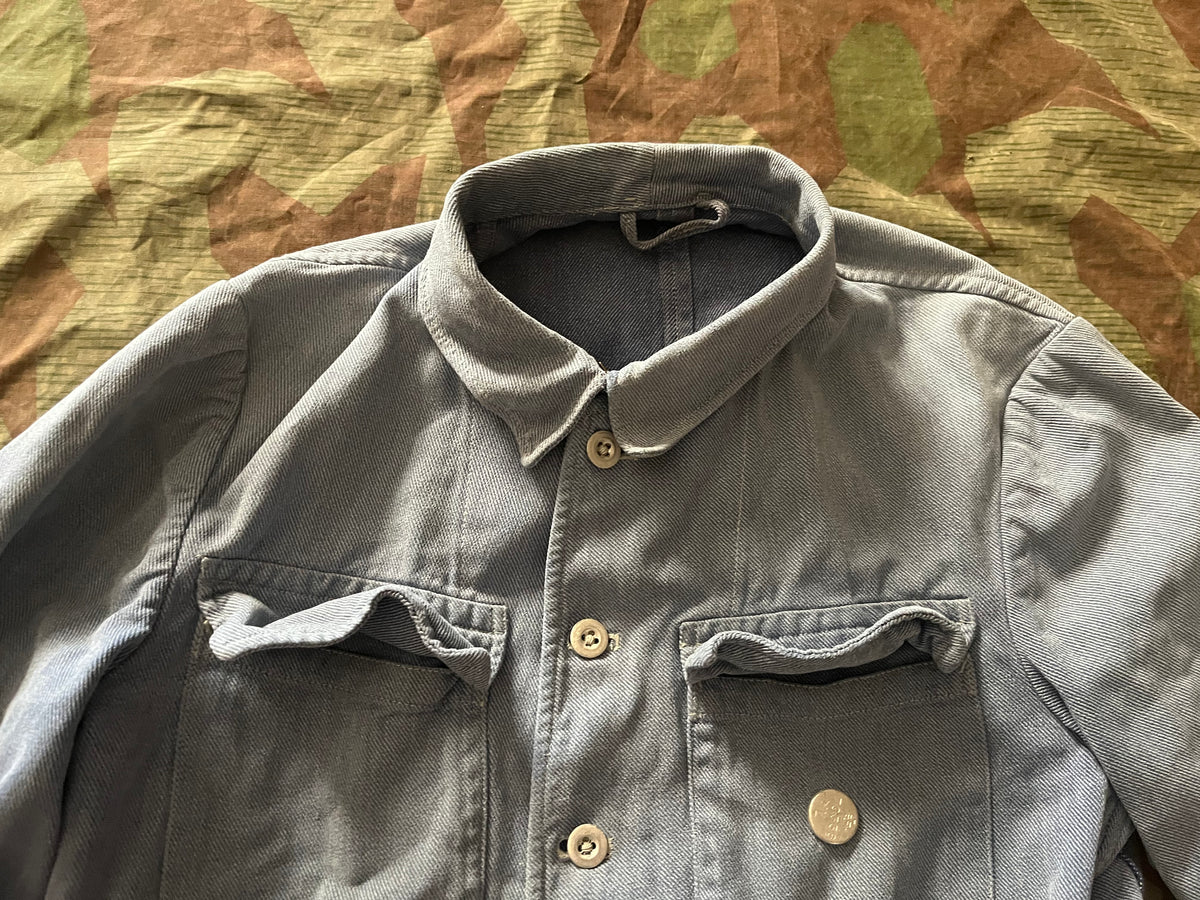 Interwar/ WW2 Swiss army blue jacket field maneuvers exercices smock training uniform soldier