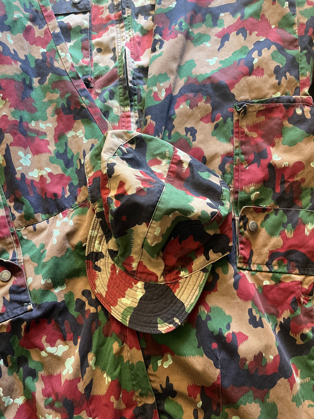 Cold War Swiss army taz 83 alpenflage camo complete uniform pants jacket cap soldier