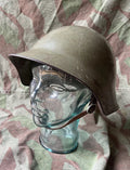 Interwar/ WW2 Swiss army original m18/30 green helmet shell uniform soldier early war