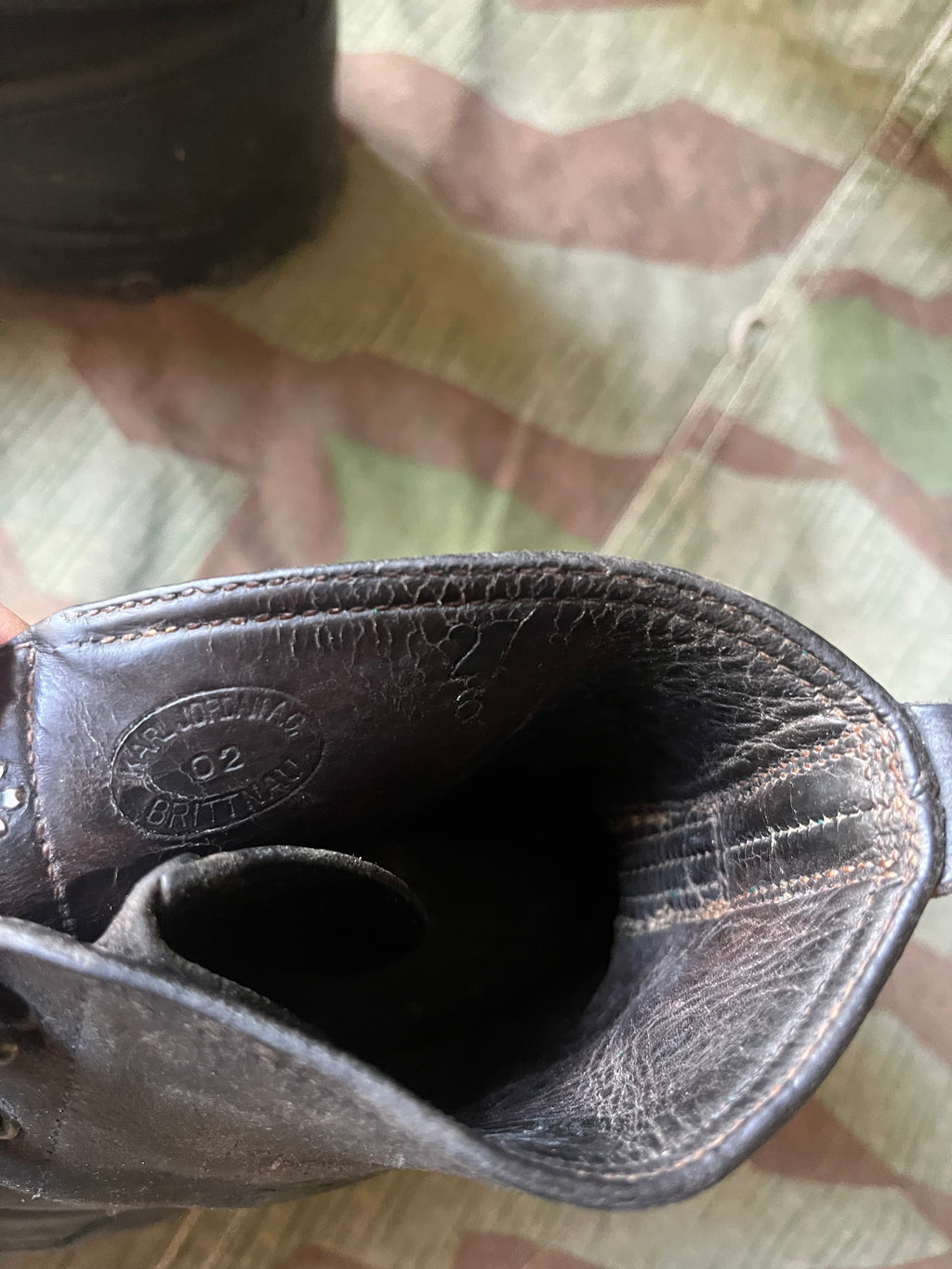 WW1/interwar/WW2 swiss army mountain troops tricouni leather shoes nails boots eu size 40/41