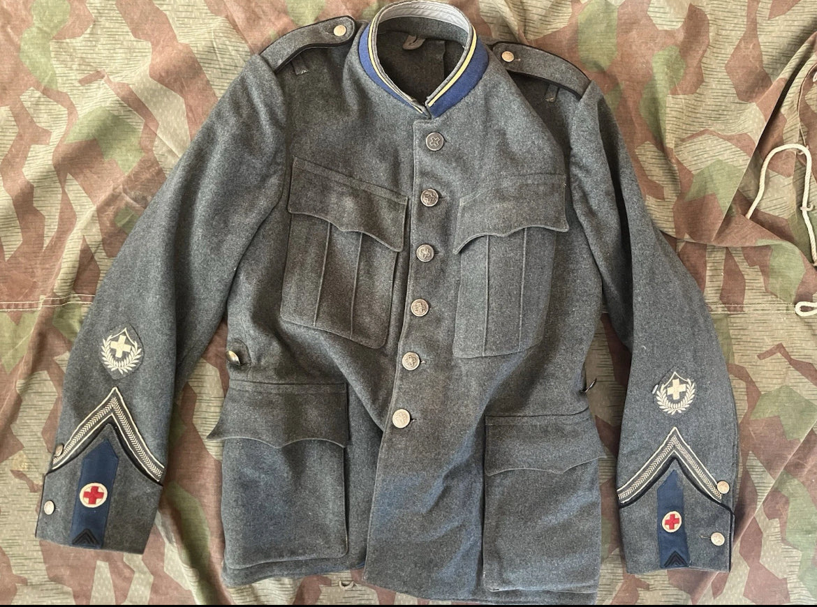 Interwar/WW2 Swiss army mountain medical troops medics jacket sergeant NCO ord.26 uniform early war