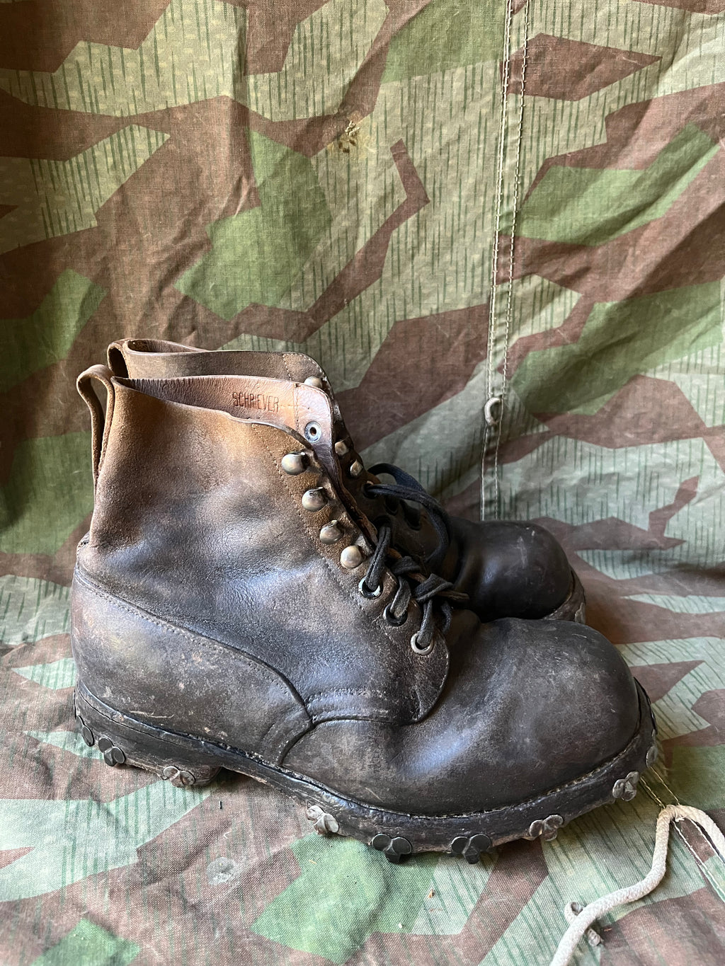 WW1/interwar/WW2 swiss army leather shoes nails boots eu size 40/41